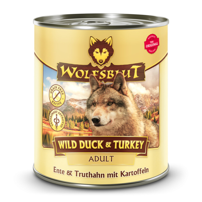 Wolfsblut konz. Wild Duck & Turkey Adult 800g - kachna a krůta