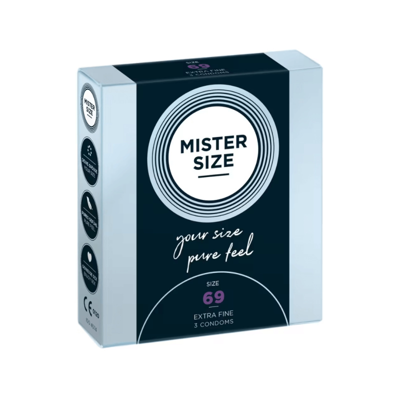 Mister Size velké kondomy nominální velikosti 69 | 3 ks