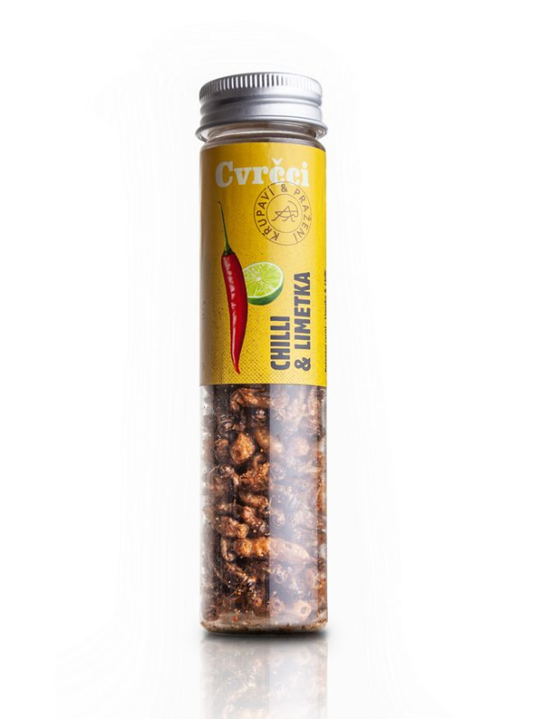SENS Křupaví & pražení cvrčci - Chilli & Limetka (20g)