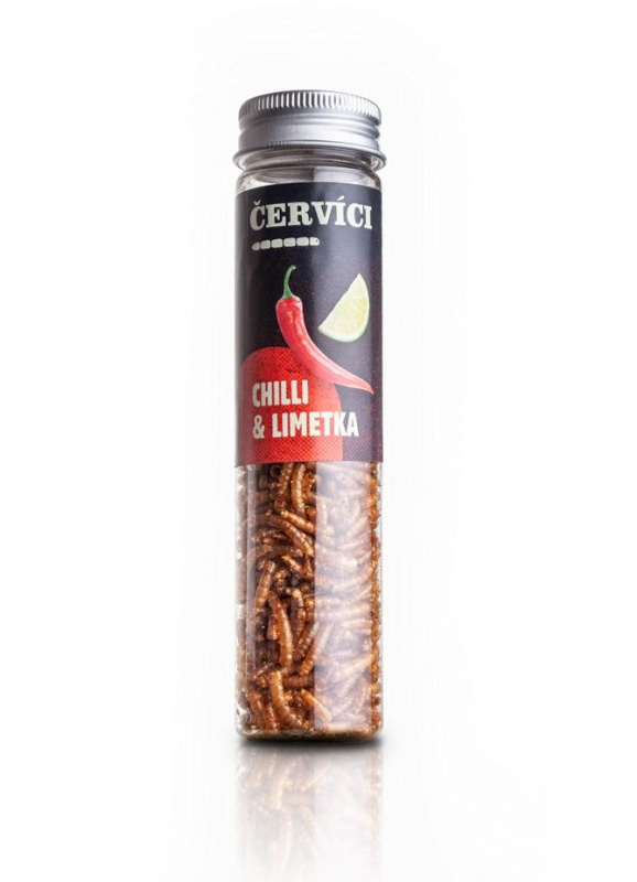 Křupaví červíci - Chilli a limetka Sens