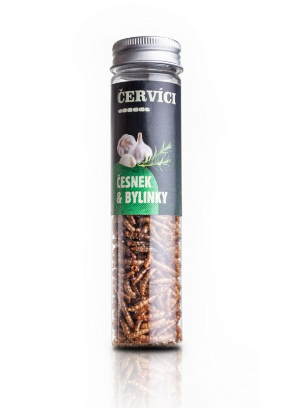 Křupaví červíci - Česnek a bylinky Sens