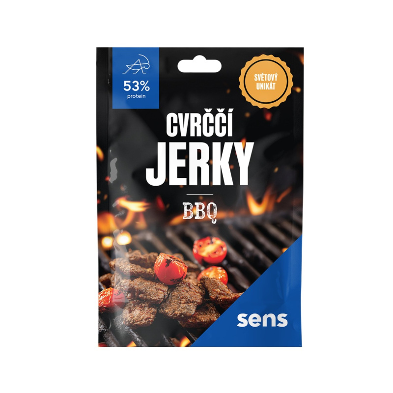 Cvrččí Jerky - BBQ 25 g Sens