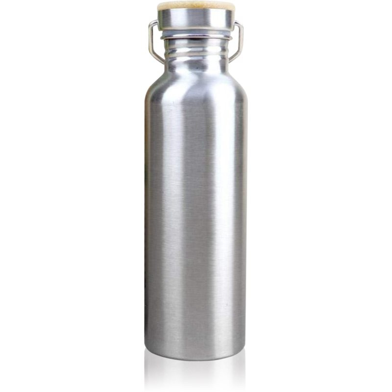 Pandoo Nerezová lahev na vodu s bambusovým víčkem 750 ml