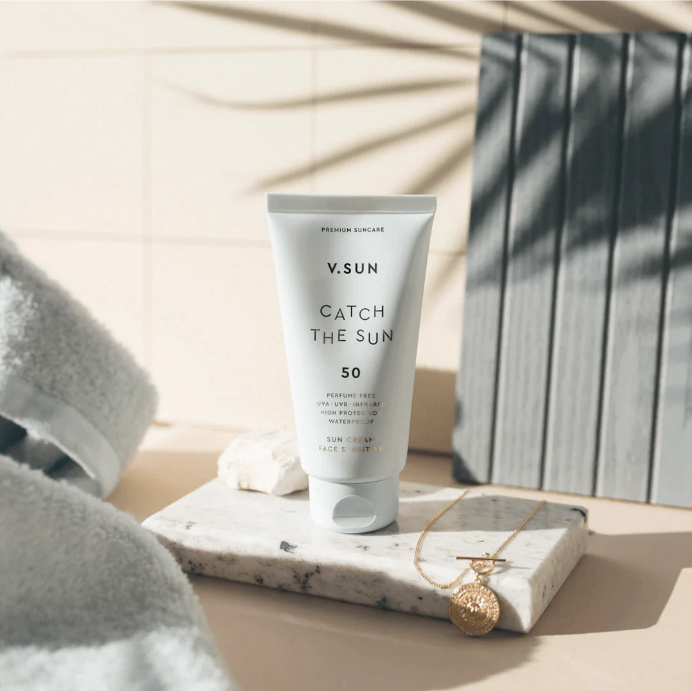 V.SUN Opalovací krém na obličej SPF 50 bez parfemace - 75ml