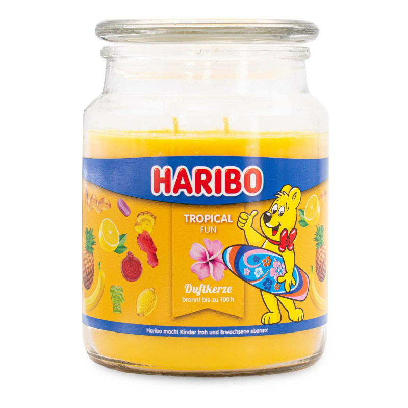 VONNÁ SVÍČKA Transparentní ve skle Tropical Fun
