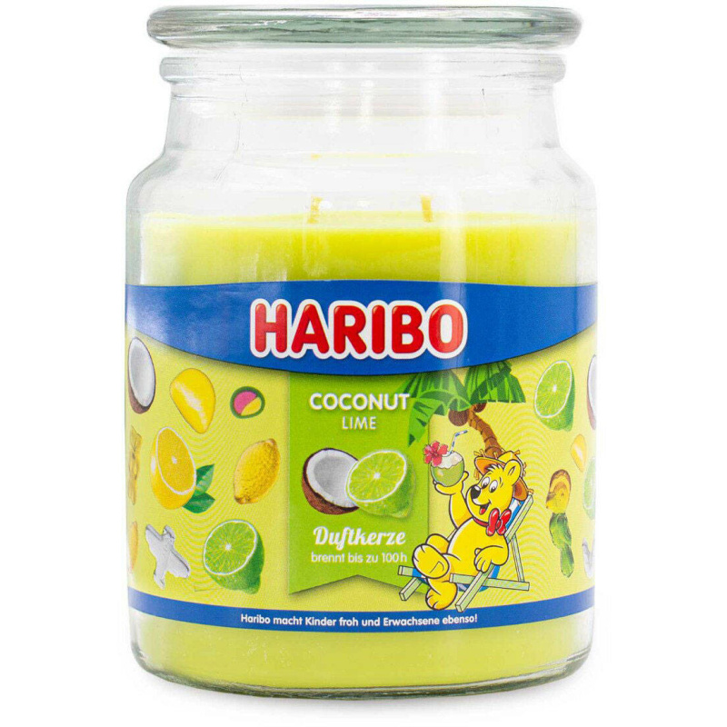 VONNÁ SVÍČKA Transparentní Coconut Lime dvojitý knot