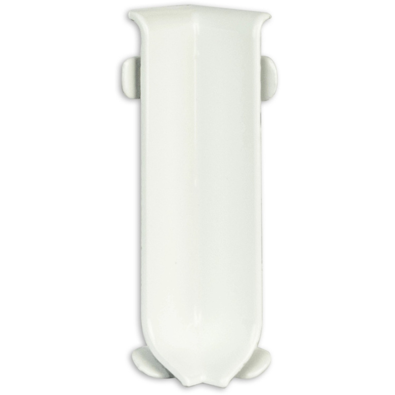 Fuchs Design Hliníkový sokl - vnitřní roh, práškově lakovaný bílý, 8 cm