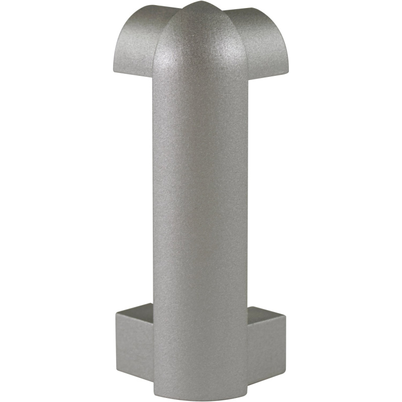 Fuchs Design Hliníkový sokl - vnější roh, stříbrný matný, 7 cm