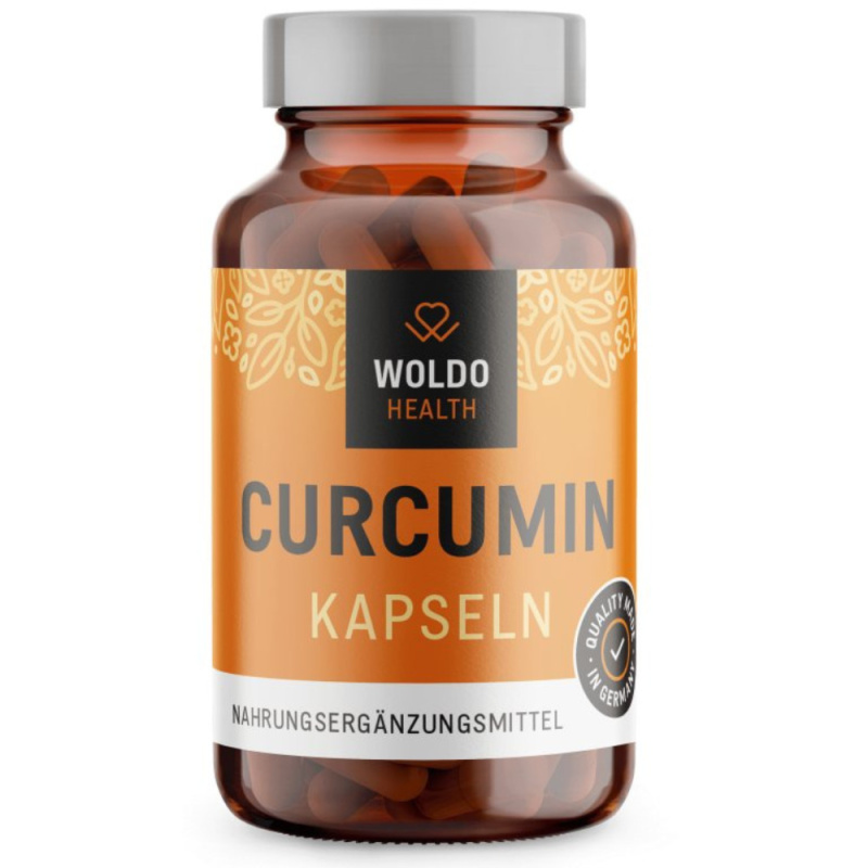 WoldoHealth® Kurkumin s piperinem, 120kapslí
