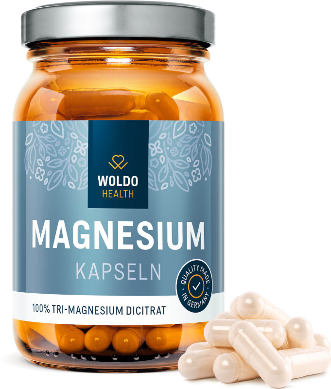 WoldoHealth® Hořčík Tri-Magnesium dicitrát, 120kapslí