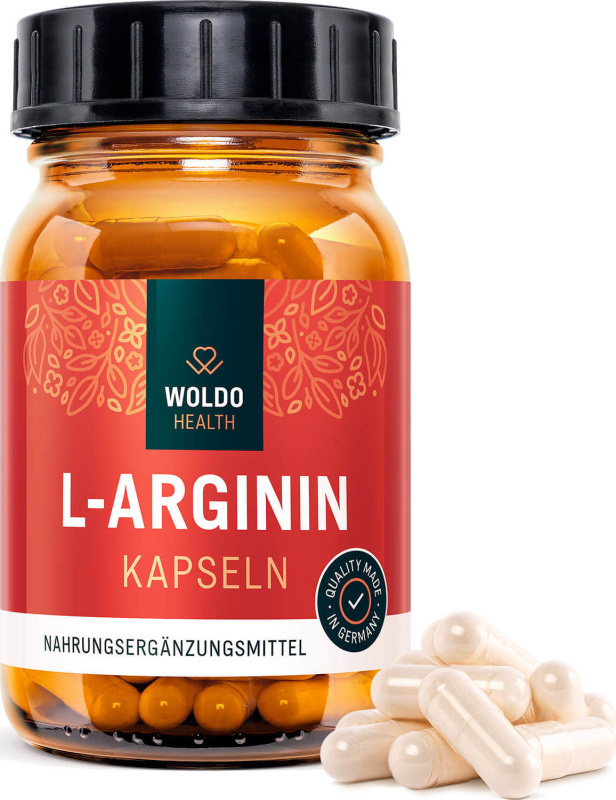 WoldoHealth® L-Arginin HCL, 120kapslí