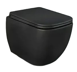Závěsné WC RAK Ceramics Metropolitan / keramika / černá Varianta: ivi1