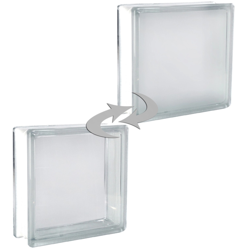 Fuchs Design Luxfera BM Clear View Super White lesklá/mléčné sklo, 19 x 9 x 8 cm