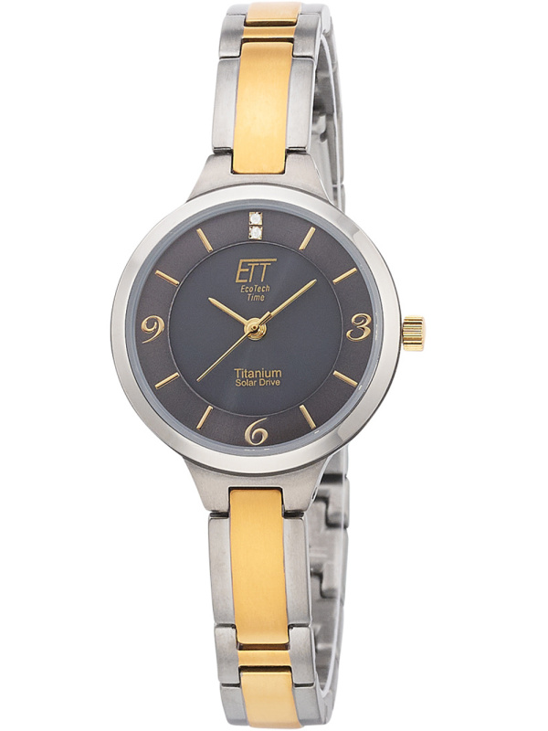ETT Eco Tech Time ELS-12146-52M Diamond Lady Solar Drive Titan 28mm 5ATM