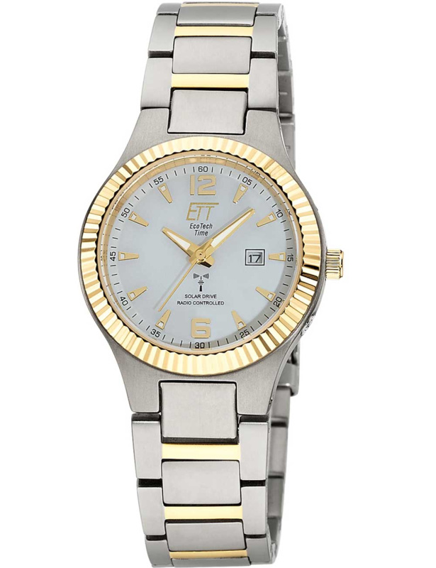 ETT Eco Tech Time ELT-11672-12M Solar Radio Titanium Everest Lady 32mm 5ATM