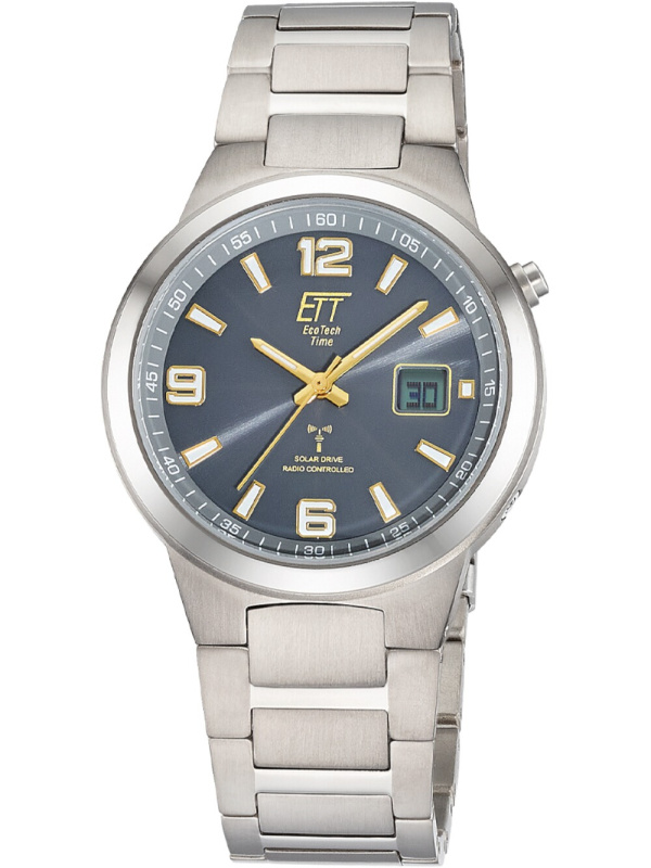 ETT Eco Tech Time EGT-11708-52M Radio-controlled Solar Drive Everest Gents Titan 41mm 5ATM