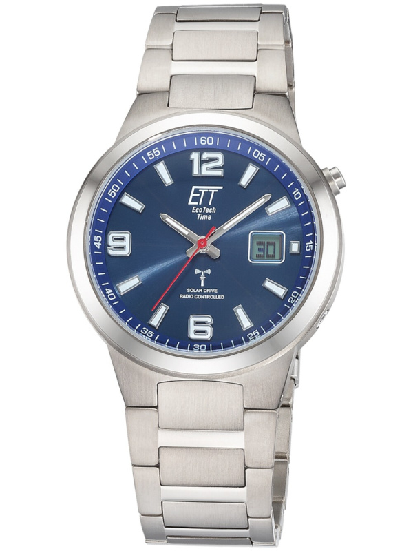 ETT Eco Tech Time EGT-11709-32M Radio-controlled Solar Drive Everest Gents Titan 41mm 5ATM