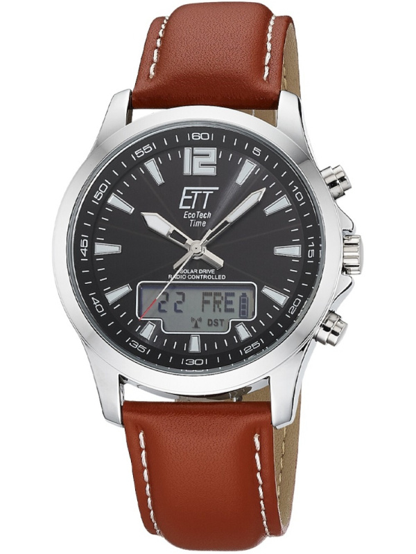 ETT Eco Tech Time EGA-11713-21L Radio-controlled Solar Drive Professional Chronograph 45mm 5ATM