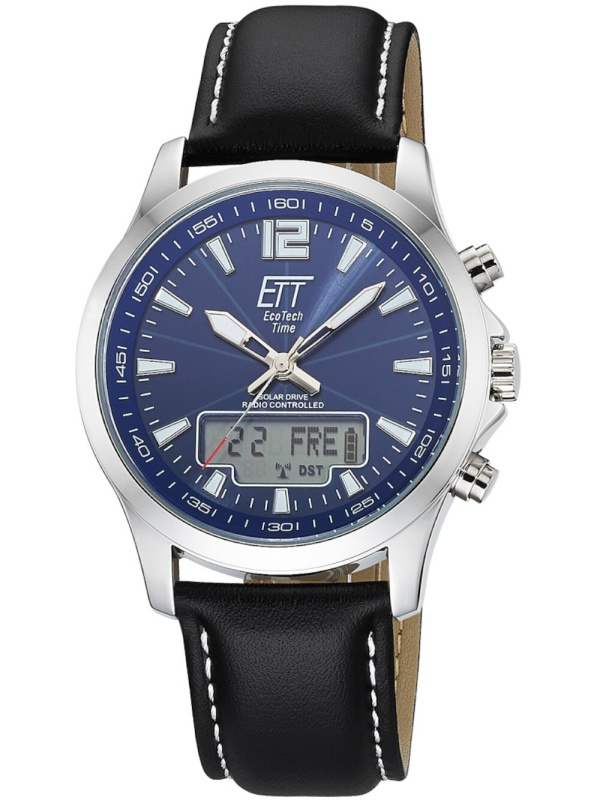 ETT Eco Tech Time EGA-11714-31L Radio-controlled Solar Drive Professional Chronograph 45mm 5ATM