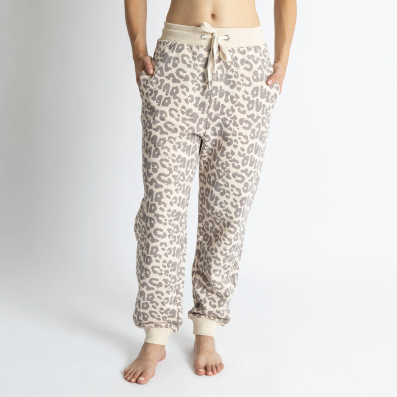 VIVI MARI Tepláky - Leo splashes Grey/sand Velikost: L/XL