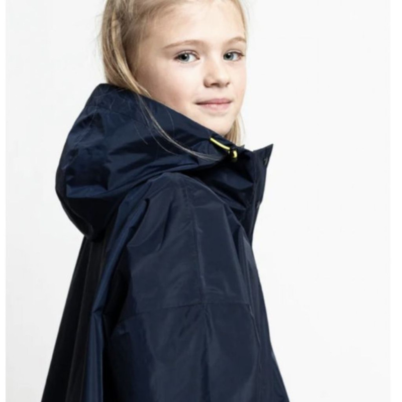 VIVI MARI Dětský kabát do deště Solid navy Velikost: 7-9y