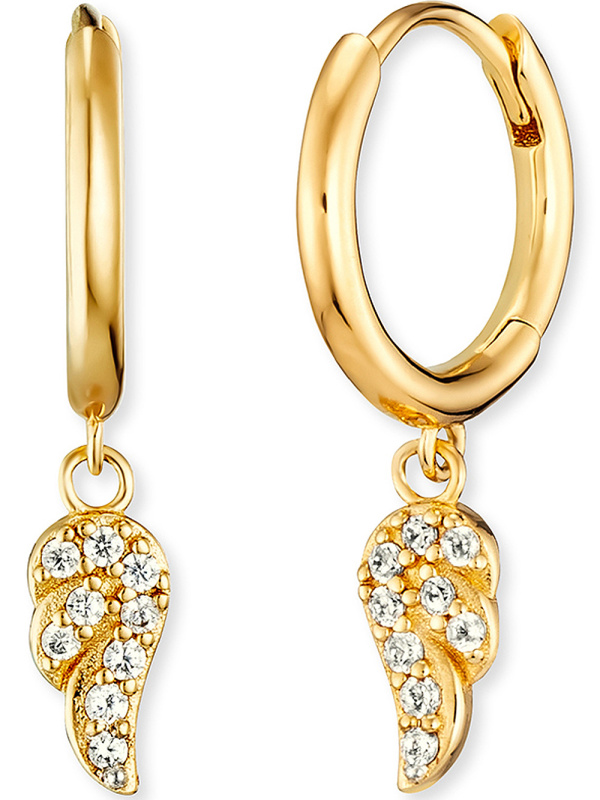 Engelsrufer ERE-FLYWING1-ZI-G-CR Earrings - Flying Wings