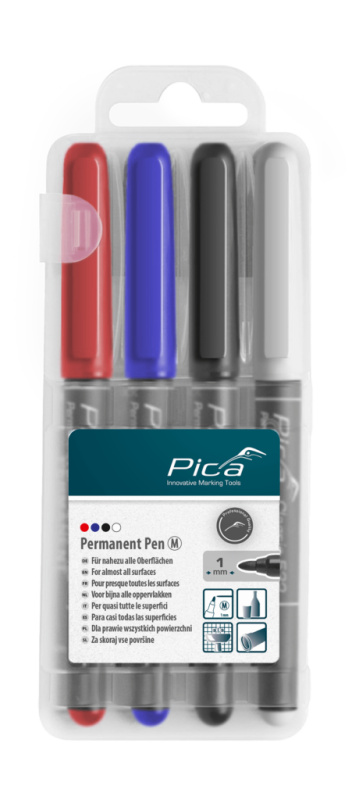 Pica - Pen permanentní popisovač 1 mm set barev