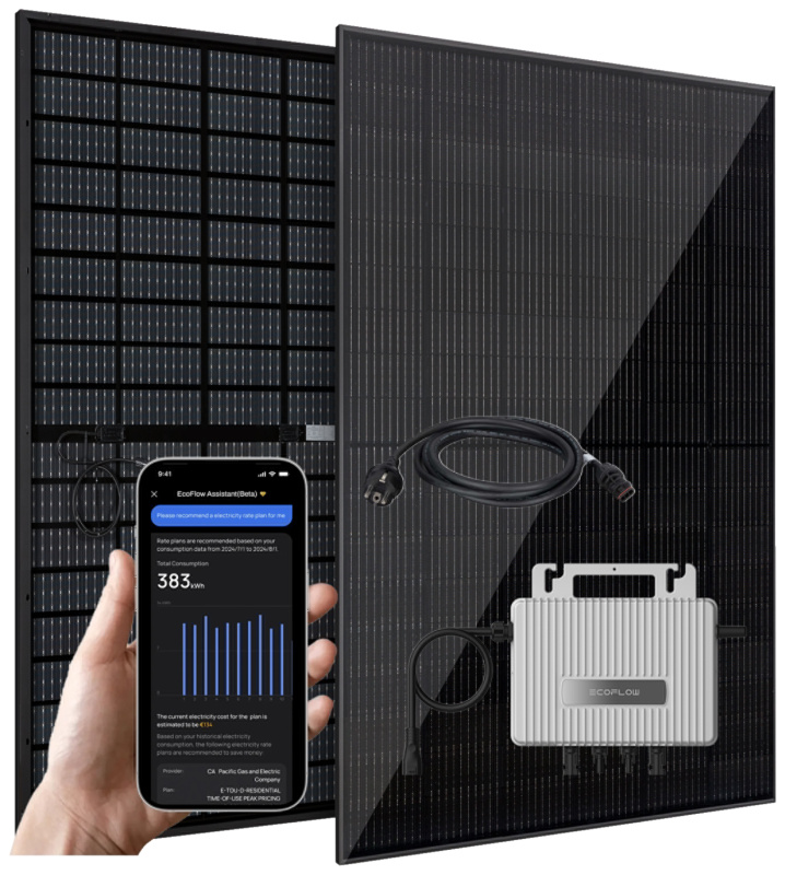 Vale GmbH Solární balkonová elektrárna Ecoflow 860 W