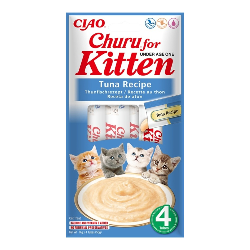 Pochoutka Churu Kitten tuňák 4x14g