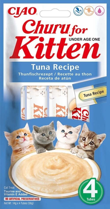 Pochoutka Churu Kitten tuňák 4x14g