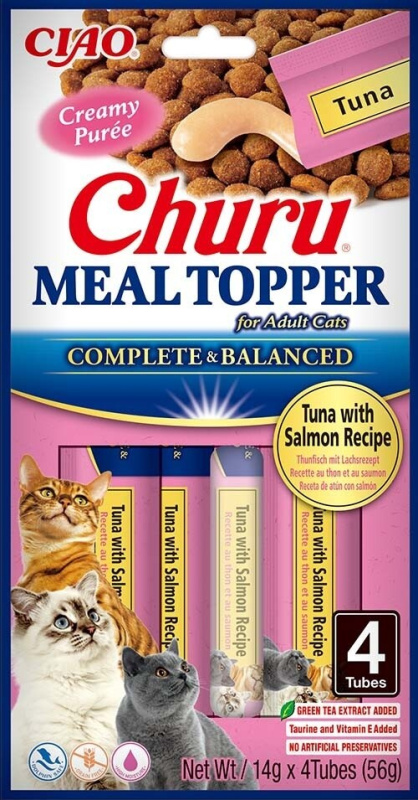 Churu Cat meal topper tuňák a losos 4x 14g