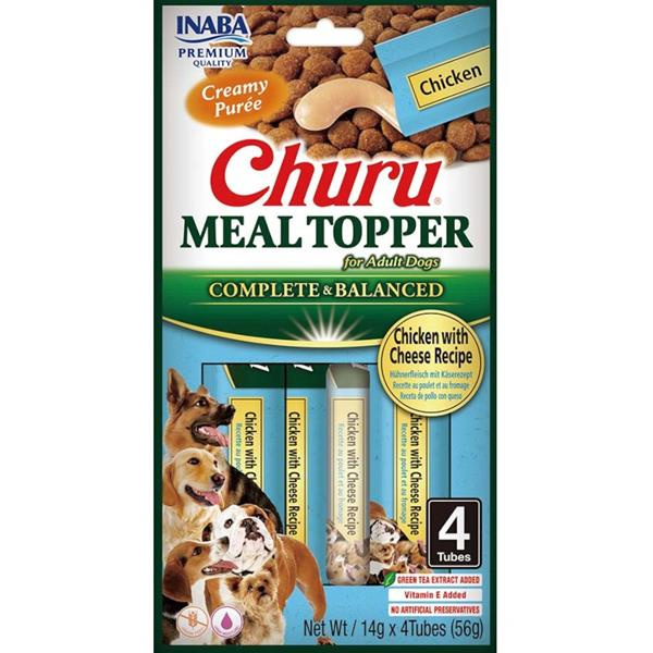 Churu Dog Meal Topper Chicken with Cheese Recipe  4x14g