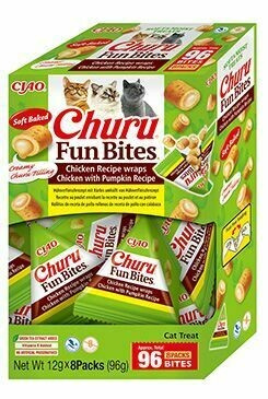 Inaba Churu Fun Bites cat snack kuře&dýně 96 g