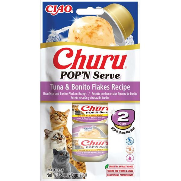 Churu POP'N SERVE tuňák a vločky bonito 2 x 35 g