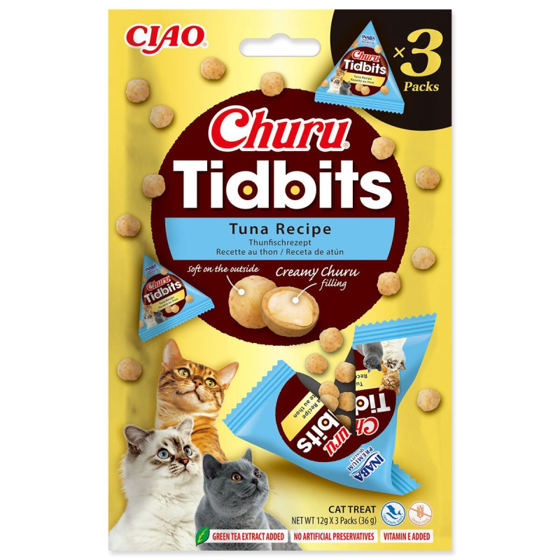 Pochoutka Churu Tidbits tuňák 3x12g