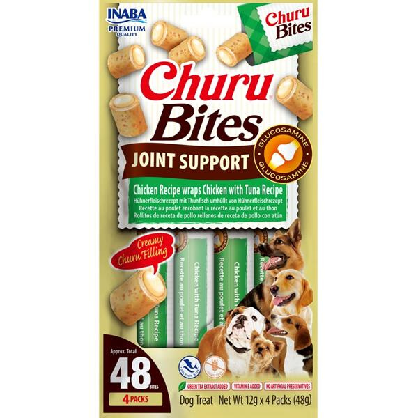 Churu Bites Joint Support dog snack kuře a tuňák 4 x 12 g