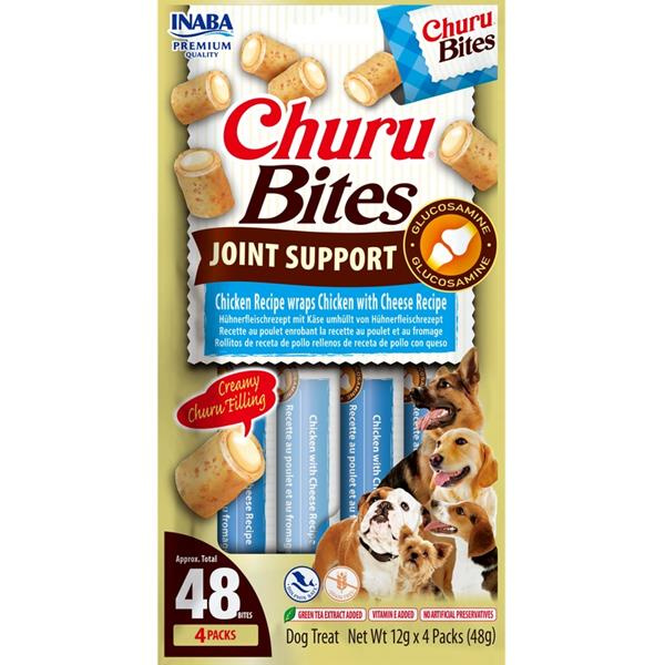 Churu Bites Joint Support dog snack kuře a sýr 4 x 12 g