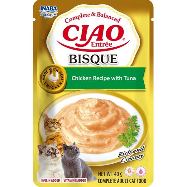 Churu Ciao Entrée Bisque kuře a tuňák 40 g
