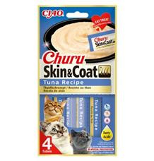 Pochoutka Churu Skin & Coat tuňák 4x14g