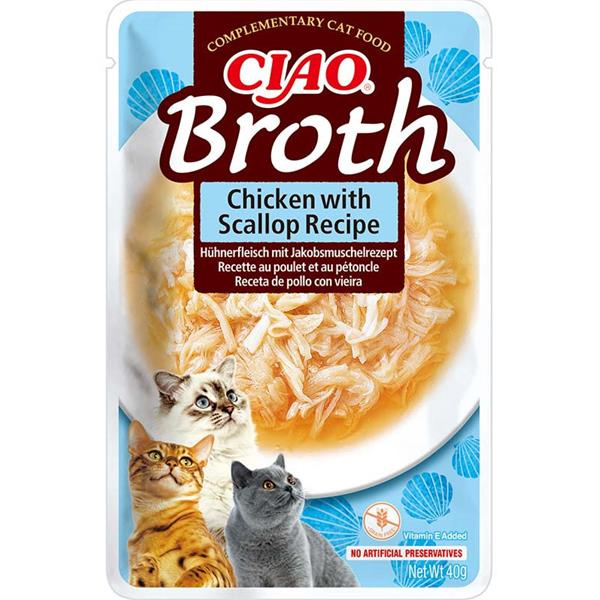 Ciao Broth 40g - Kuře s Hřebenatkou