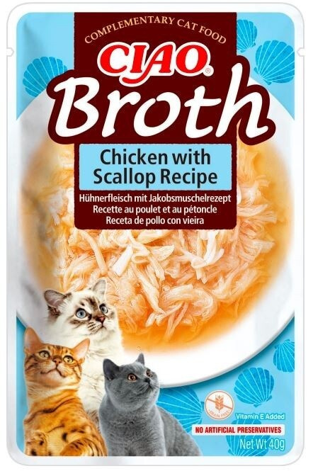 Ciao Broth 40g - Kuře s Hřebenatkou