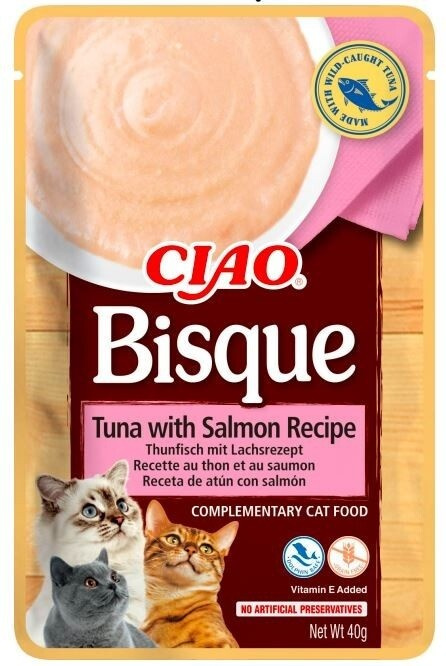 Churu Ciao Bisque tuňák a losos 40 g