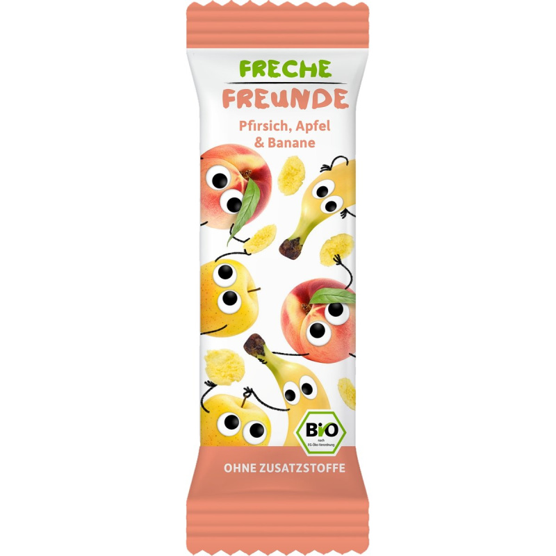 Freche Freunde BIO Cereální tyčinka broskev, jablko a banán