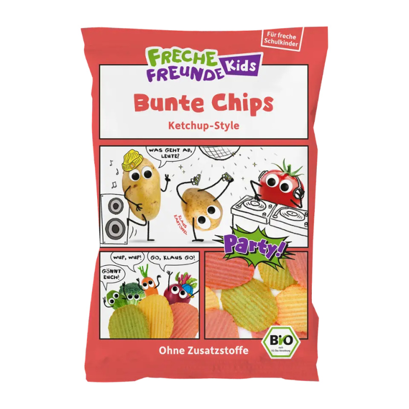 Freche Freunde Zeleninové chipsy s příchutí kečupu 50 g