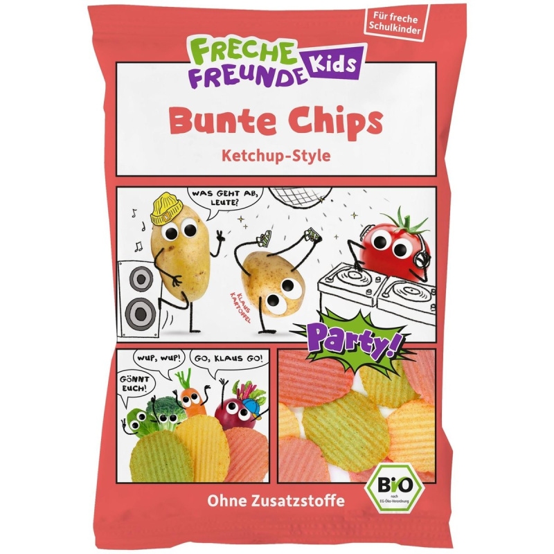 Freche Freunde BIO Zeleninové chipsy s příchutí kečupu