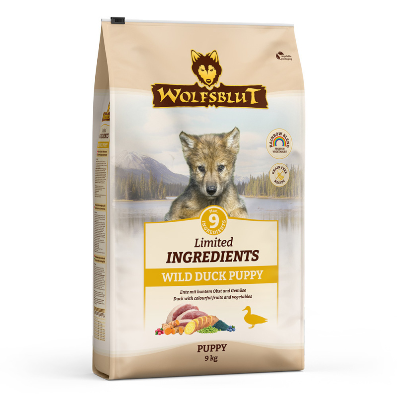 Wolfsblut Limited Ingredients Wild Duck Puppy 9kg - kachna s batáty