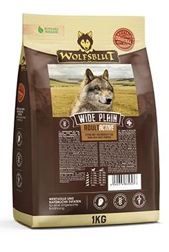 Wolfsblut Wide Plain Active Adult 1kg - kůň s batáty