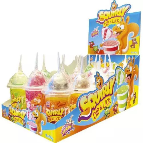 Alex lízátko squirly dip & lick with powder fruits /15/ 50g