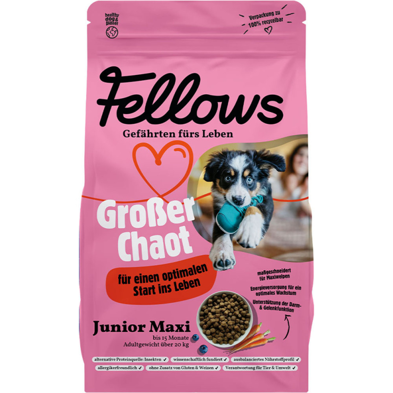 Fellows Hmyzí granule pro štěňata velkých plemen, 8 kg