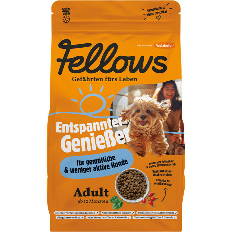 Fellows Hmyzí granule pro městské a méně aktivní psy, 8 kg